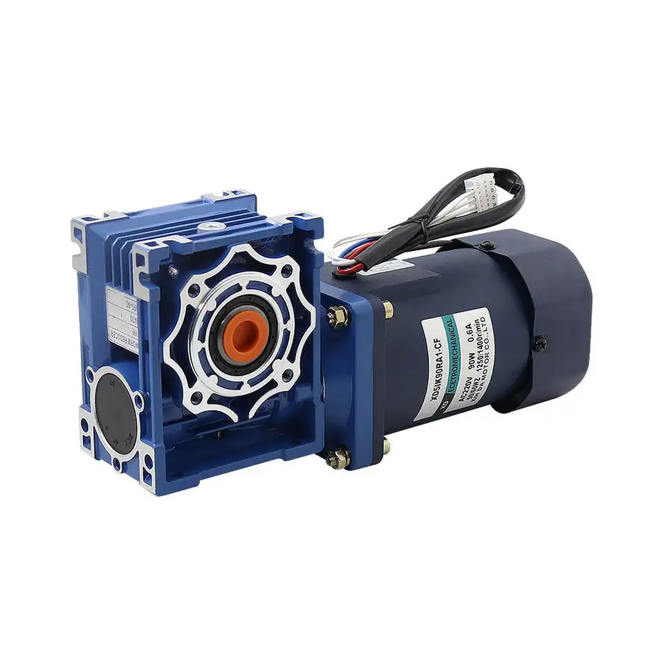 90W RV40 worm gear motor single-phase 220v AC speed regulating motor high torque forward and reverse electric motor
90W RV40 worm gear motor single-phase 220v AC speed regulating motor high torque forward and reverse electric motor