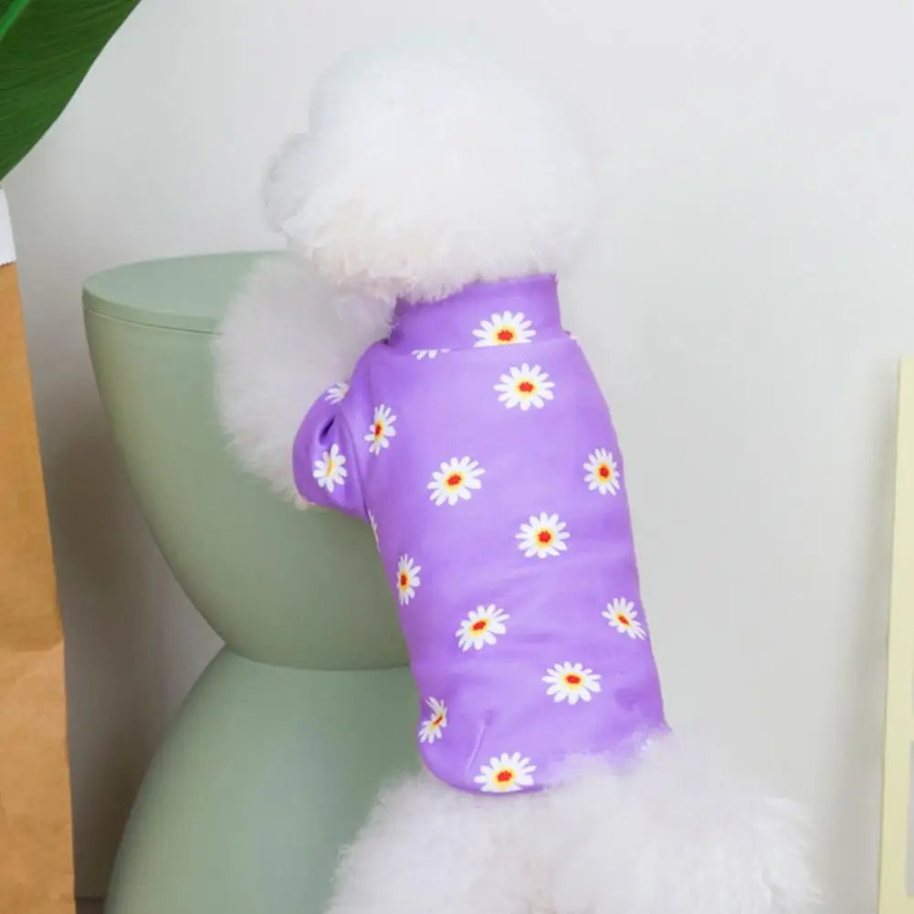 Pet Bottoming Shirt Lovely Anti-fall Soft Chrysanthemum Pattern Pet Bottoming Shirt for Winter Pet Vest Dog Vest 
Pet Bottoming Shirt Lovely Anti-fall Soft Chrysanthemum Pattern Pet Bottoming Shirt for Winter Pet Vest Dog Vest