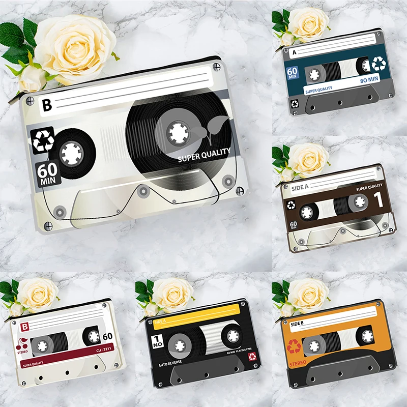 Video Tape Pattern Women's Makeup Bag Skincare Products Storage School Stationery Bag Small Portable Wallet Toiletry Travel Bag
Video Tape Pattern Women's Makeup Bag Skincare Products Storage School Stationery Bag Small Portable Wallet Toiletry Travel Bag