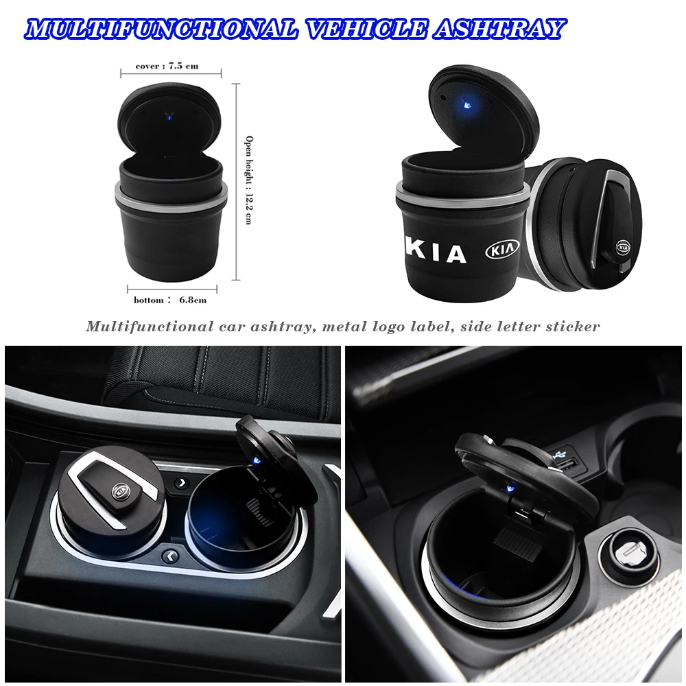 Car Ashtray Flame Retardant Cigarette Holder Universal High Quality Simple Beautiful Convenient Life Metal Car Logo For Kia
Car Ashtray Flame Retardant Cigarette Holder Universal High Quality Simple Beautiful Convenient Life Metal Car Logo For Kia