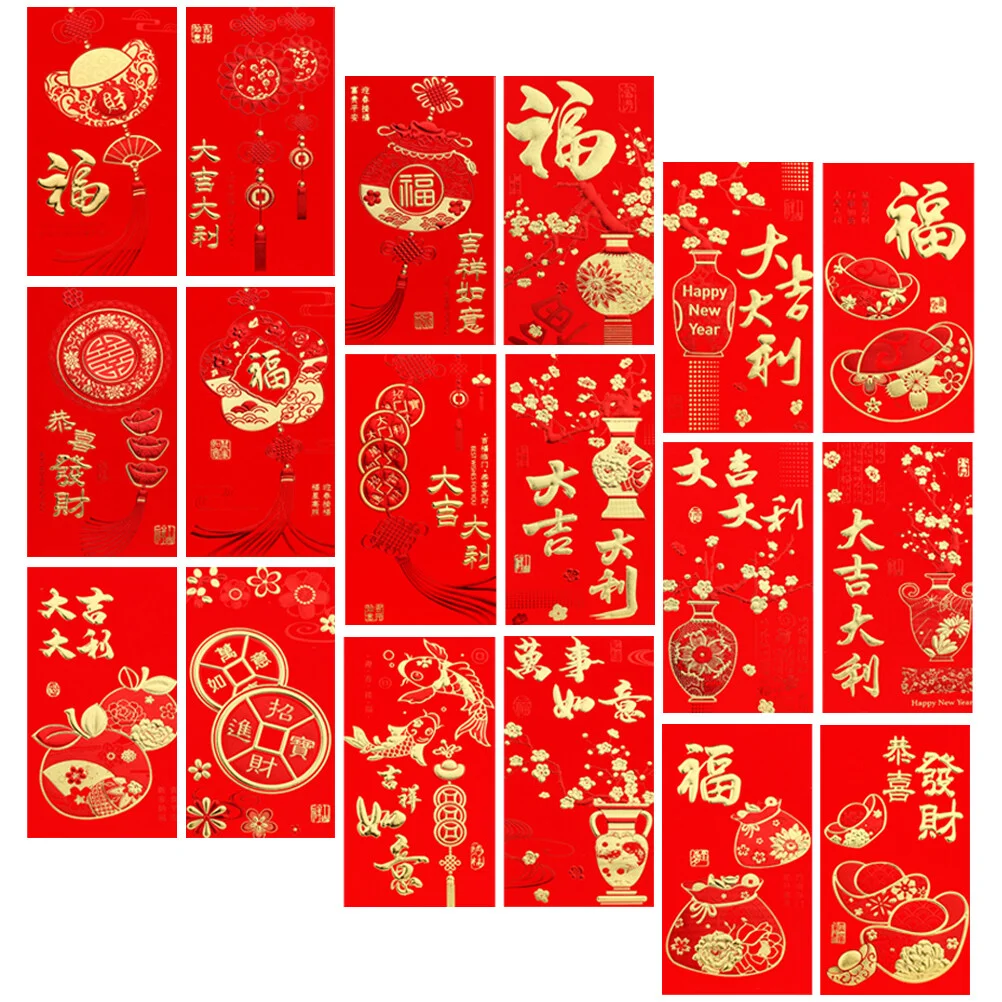 36 Pcs New Year Red Wallet Envelopes Wallet Thousand Yuan Luck Money Bag Lunar 2023 Paper Chinese Rabbit Cartoon
36 Pcs New Year Red Wallet Envelopes Wallet Thousand Yuan Luck Money Bag Lunar 2023 Paper Chinese Rabbit Cartoon