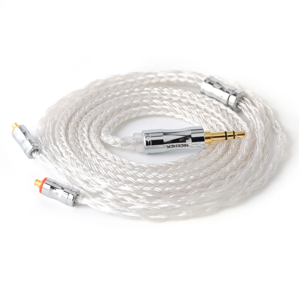 

NiceHCK 16 Cores Silver Plated Cable 3.5/2.5/4.4mm Plug MMCX/2Pin/QDC/NX7 Pin For KZCCA ZSX C12 TFZ VX BL-03 NX7 Pro/MK3 DB3
