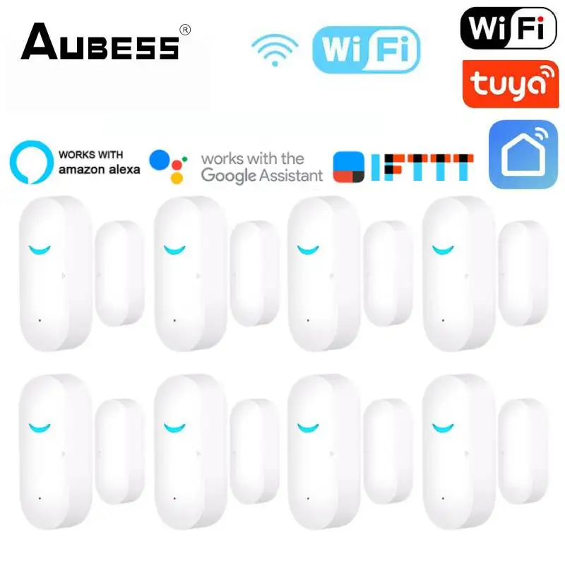 AUBESS Tuya WiFi Door Sensor Smart Window Sensors Security Alarm WiFi App Remote Alert/Sound Security Work For Alexa Google Home
AUBESS Tuya WiFi Door Sensor Smart Window Sensors Security Alarm WiFi App Remote Alert/Sound Security Work For Alexa Google Home