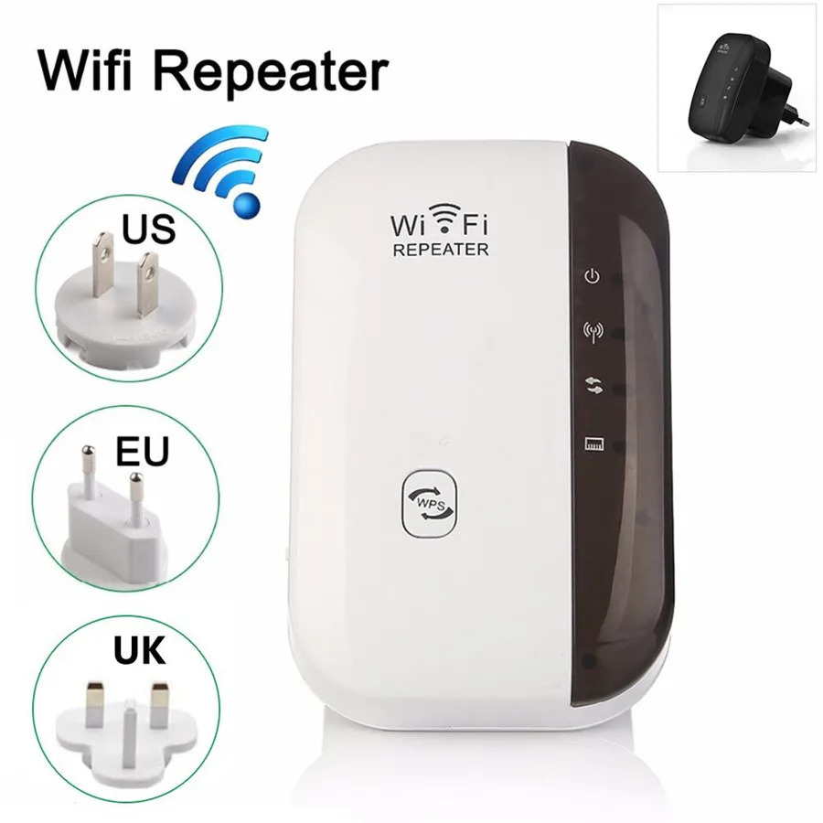 

Wifi Repeater Wireless Signal Amplifier Extender Amplifier 802.11n 300Mbps Routers WiFi Repeater Booster 2.4GHz UK/EU/US/AU