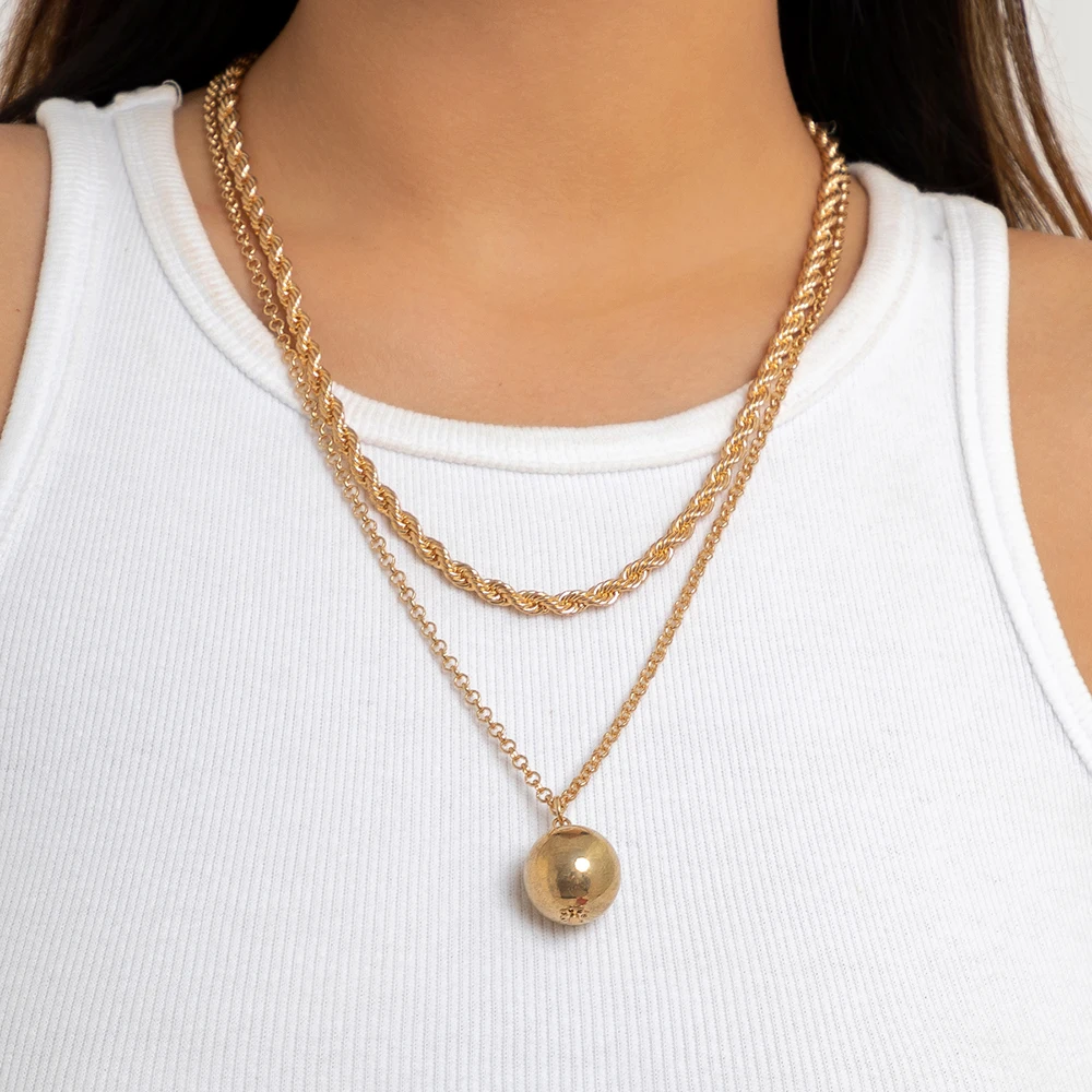 Lacteo Simple Gold Color Metal Twist Chain Necklace for Women Men Unisex Jewelry CCB Bead Pendant Neck Chain Party Gifts Collar
Lacteo Simple Gold Color Metal Twist Chain Necklace for Women Men Unisex Jewelry CCB Bead Pendant Neck Chain Party Gifts Collar