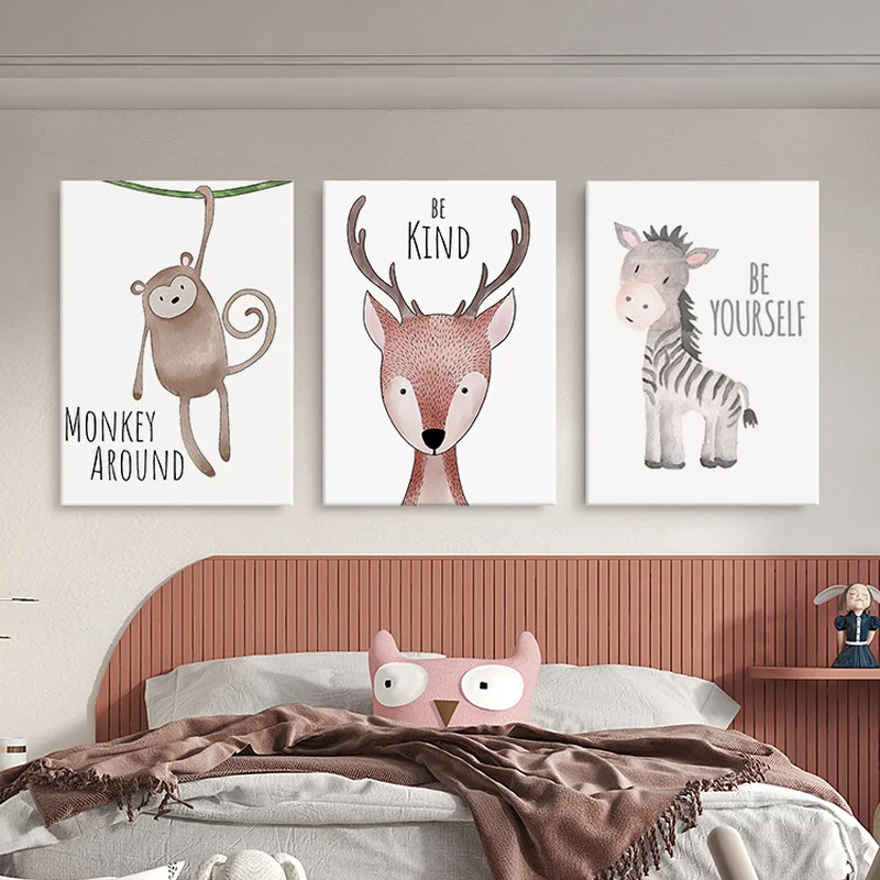 Cartoon Animal Nordic Posters Wall Pictures Lion Elephant Nursery Canvas Painting Wall Art Pictures for Baby Room Living Room
Cartoon Animal Nordic Posters Wall Pictures Lion Elephant Nursery Canvas Painting Wall Art Pictures for Baby Room Living Room