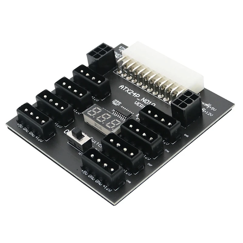 Upgrade Version ATX Power Supply Breakout Board With 4Pin And 6Pin Power Connector 5V/12V 800W For CHIA Mining
Upgrade Version ATX Power Supply Breakout Board With 4Pin And 6Pin Power Connector 5V/12V 800W For CHIA Mining