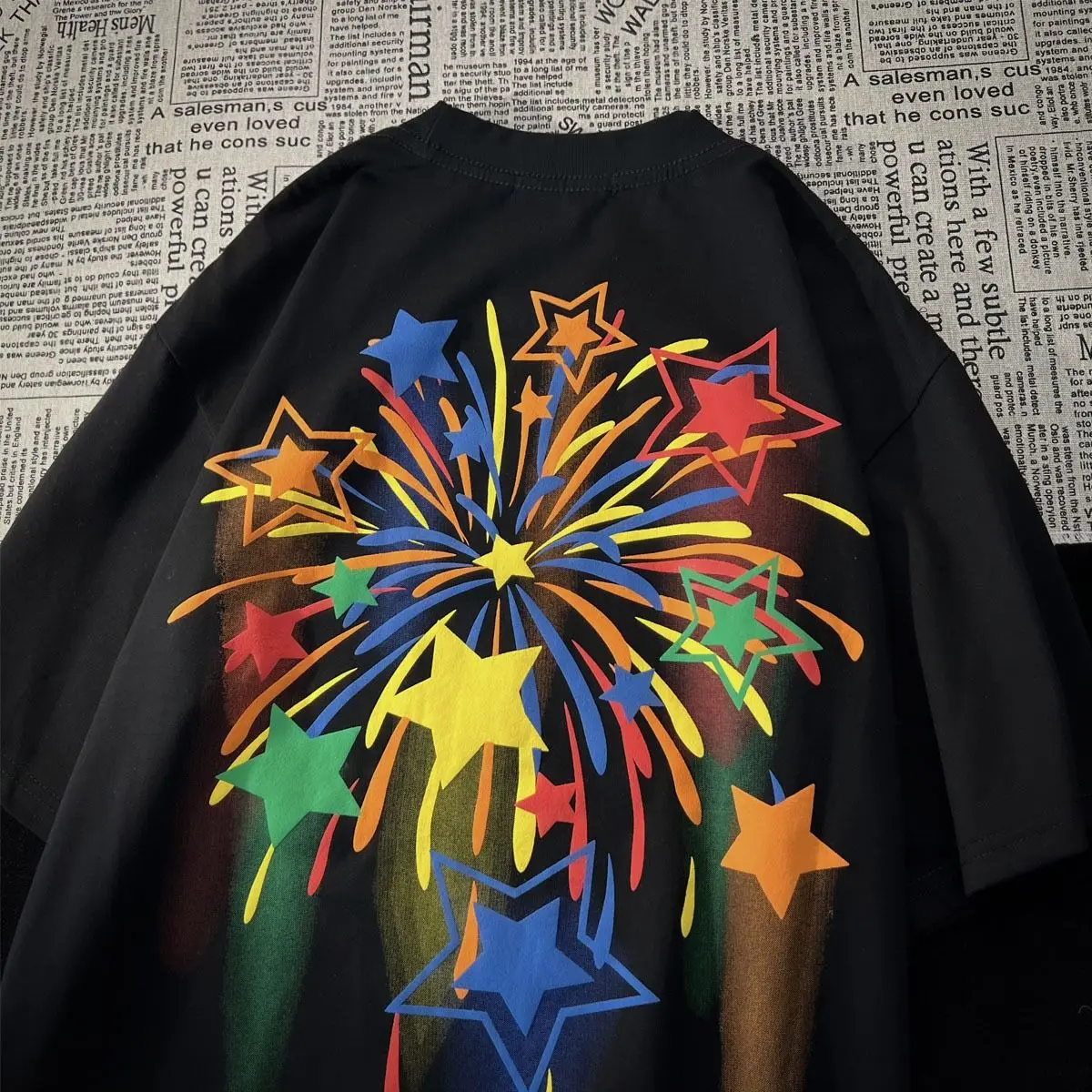 American Fashion Graphic T-shirt Retro Street Short Sleeve Men and Women Summer Relaxed Hip Hop Top men clothing harajuku y2k
American Fashion Graphic T-shirt Retro Street Short Sleeve Men and Women Summer Relaxed Hip Hop Top men clothing harajuku y2k