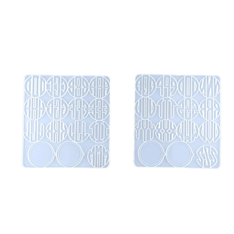 N1HE 2Pieces Round Keychain Silicone Mold Hollow English Letter Circle Keychain Charm Epoxy Resin Mold Casting Mold with Hole
N1HE 2Pieces Round Keychain Silicone Mold Hollow English Letter Circle Keychain Charm Epoxy Resin Mold Casting Mold with Hole
