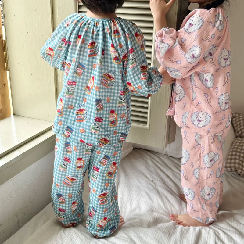 4601C Children's Clothing Set Pajamas Suit 2023 Spring Cotton Double Gauze Boys Two Piece Suit Air Conditioning Home Clothes
4601C Children's Clothing Set Pajamas Suit 2023 Spring Cotton Double Gauze Boys Two Piece Suit Air Conditioning Home Clothes