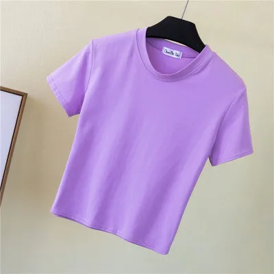 2021 Short sleeve T-shirt women's summer dress 2020 new all-aroundsleeve T-shirt O-Neck
2021 Short sleeve T-shirt women's summer dress 2020 new all-aroundsleeve T-shirt O-Neck