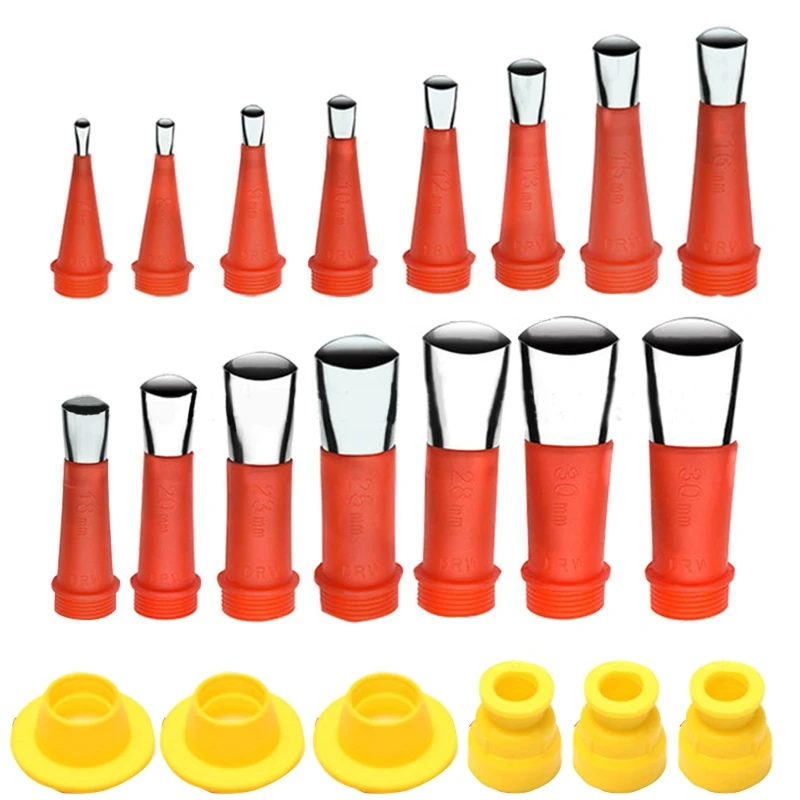21 Pcs Stainless Steel Caulk Nozzles Kit for Kitchen Bathroom Window Sink Joint
21 Pcs Stainless Steel Caulk Nozzles Kit for Kitchen Bathroom Window Sink Joint