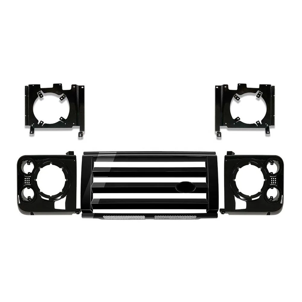 SVX STYLE FRONT GRILLE + HEADLAMP CASES ORIGINAL LIGHTS FITS LAND ROVER DEFENDER 90 110
SVX STYLE FRONT GRILLE + HEADLAMP CASES ORIGINAL LIGHTS FITS LAND ROVER DEFENDER 90 110