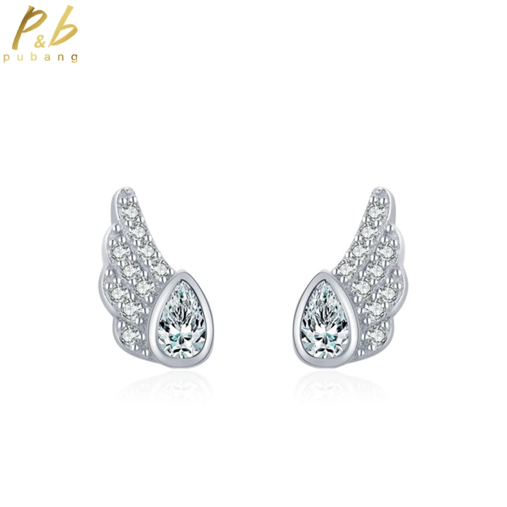 PuBang Fine Jewelry 925 Sterling Silver High Carbon Diamond Cocktail Wings Stud Earrings for Women Engagement Gift Drop Shipping
PuBang Fine Jewelry 925 Sterling Silver High Carbon Diamond Cocktail Wings Stud Earrings for Women Engagement Gift Drop Shipping