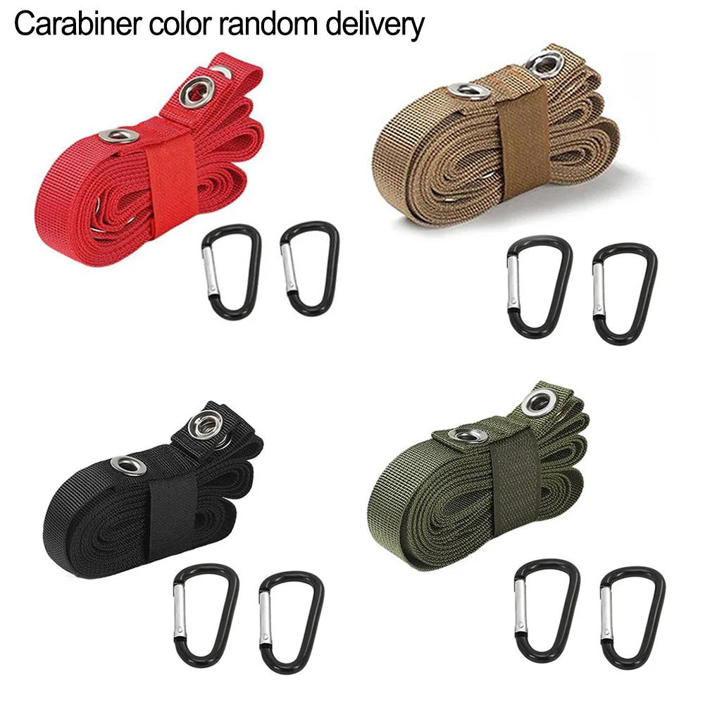 3pcs Tent Rope With Carabiner Set 350*2.2cm Nylon For Camping Hanging Items Drying Clothes Drying Quilts Camping Accessories
3pcs Tent Rope With Carabiner Set 350*2.2cm Nylon For Camping Hanging Items Drying Clothes Drying Quilts Camping Accessories