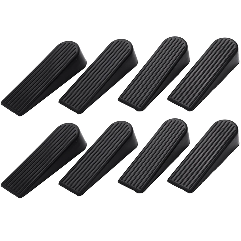 8 Pack Door Stop Wedges, Rubber Non-Scratching Door Stoppers For Home And Office (Black)
8 Pack Door Stop Wedges, Rubber Non-Scratching Door Stoppers For Home And Office (Black)
