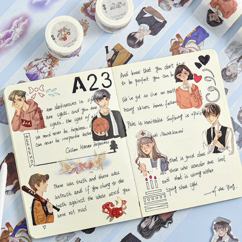 NEW 2022.6PCs Girl's Washi Tape Set New Style 5M Dreamy Girl Boy DIY Decoration Hand Account Notebook Peripheral Material
NEW 2022.6PCs Girl's Washi Tape Set New Style 5M Dreamy Girl Boy DIY Decoration Hand Account Notebook Peripheral Material