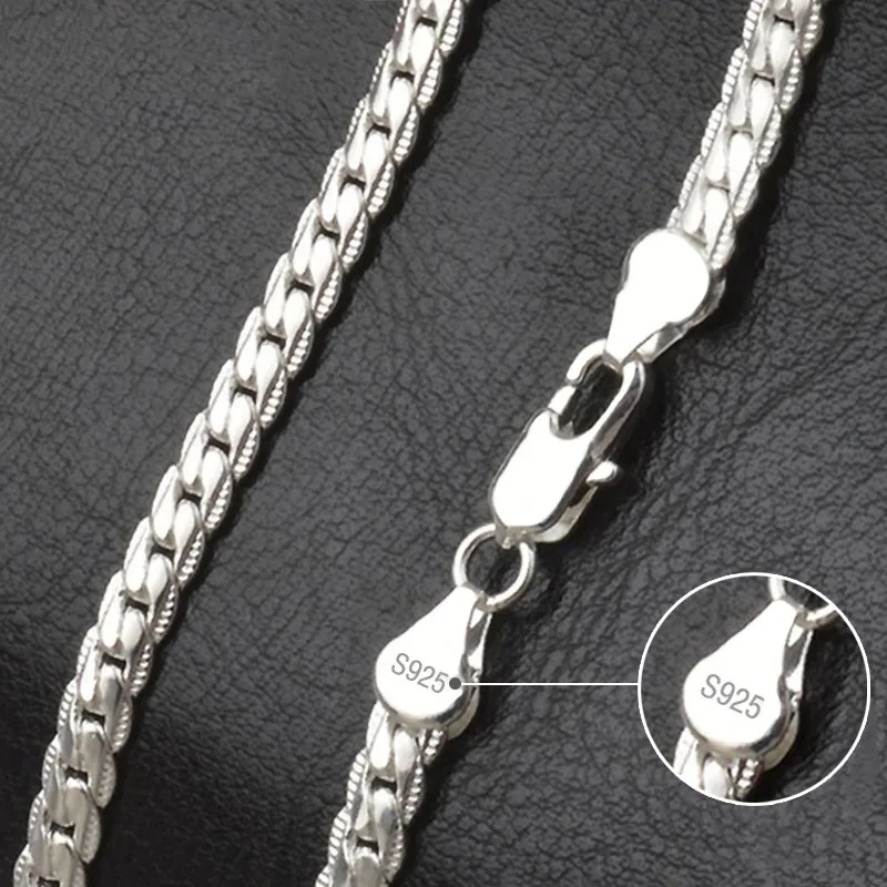 20-60cm 925 sterling Silver luxury brand design noble Necklace Chain For Woman Men Fashion Wedding Engagement Jewelry
20-60cm 925 sterling Silver luxury brand design noble Necklace Chain For Woman Men Fashion Wedding Engagement Jewelry