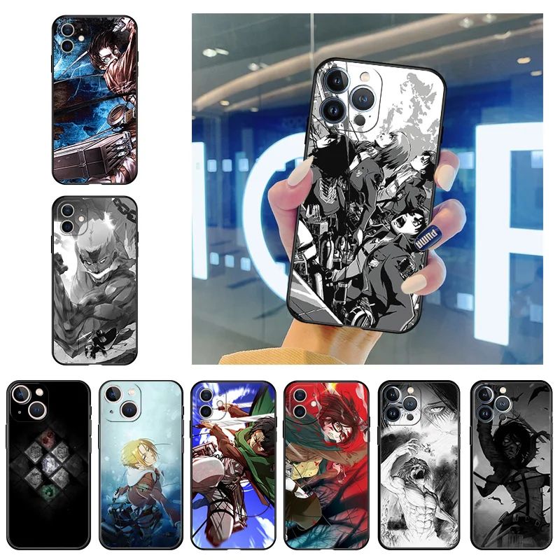 Phone Case for iphone 14 7 8 Plus 11 12 13 Pro XS Max 14Plus 13 Mini XR SE X Attack on Titan Soft Black Ultra Thin Cover Fundas
Phone Case for iphone 14 7 8 Plus 11 12 13 Pro XS Max 14Plus 13 Mini XR SE X Attack on Titan Soft Black Ultra Thin Cover Fundas