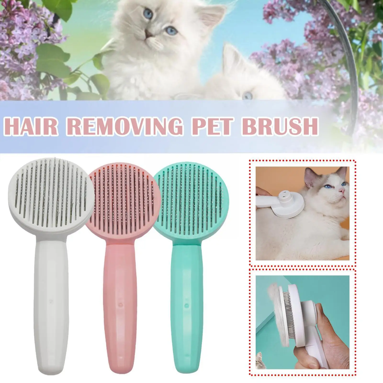 1pc Grooming Pet Hair Remover Brush Dogs Hair Self-cleaning Comb Removes Comb Short Massager For S Dog Brush Supplie A3b4
1pc Grooming Pet Hair Remover Brush Dogs Hair Self-cleaning Comb Removes Comb Short Massager For S Dog Brush Supplie A3b4