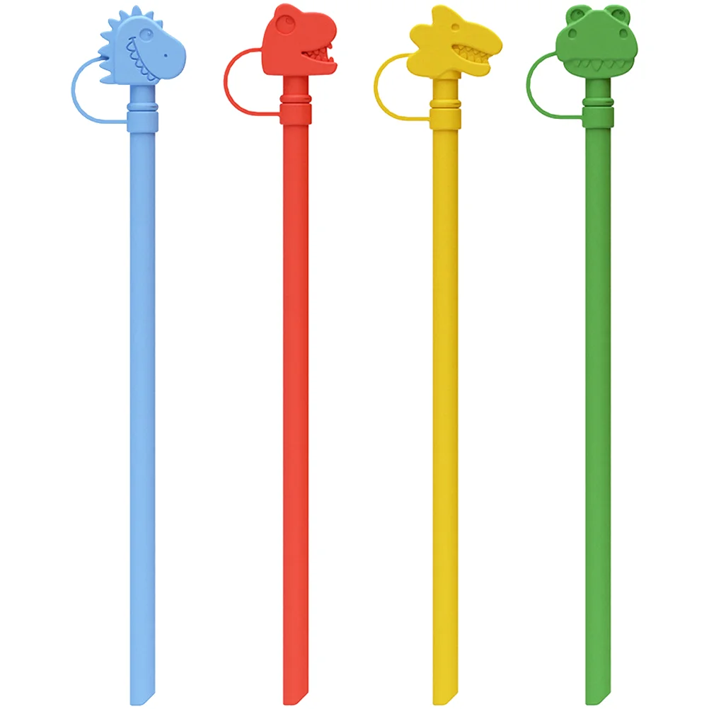 4Pcs Straw Covers Cap Silicone Drinking Shot Straw Reusable Straw Plug Dinosaur Straw Caps
4Pcs Straw Covers Cap Silicone Drinking Shot Straw Reusable Straw Plug Dinosaur Straw Caps