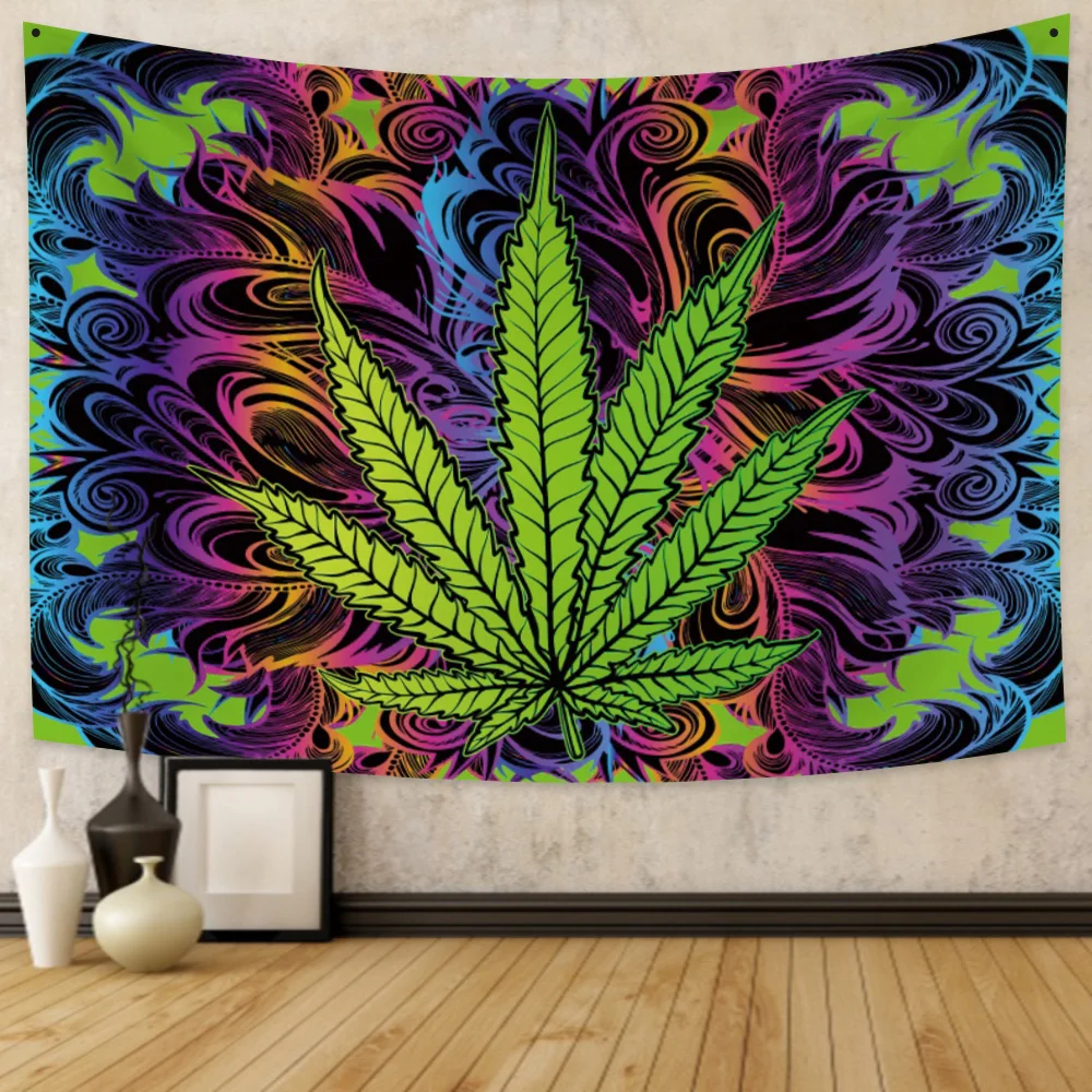 Laeacoo Psychedelic Maple Weed Tapestry Home Fantastic Hippie Wall Hangings Bohemian Fashion Decoration Bed Sheet Yoga Mat
Laeacoo Psychedelic Maple Weed Tapestry Home Fantastic Hippie Wall Hangings Bohemian Fashion Decoration Bed Sheet Yoga Mat