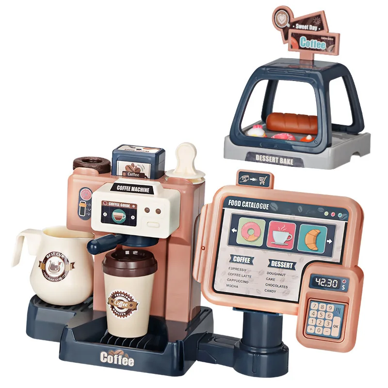 Kids Coffee Machine Toy Set Kitchen Toys Simulation Food Bread Coffee Cake Pretend Play Shopping Cash Register Toys For Children
Kids Coffee Machine Toy Set Kitchen Toys Simulation Food Bread Coffee Cake Pretend Play Shopping Cash Register Toys For Children