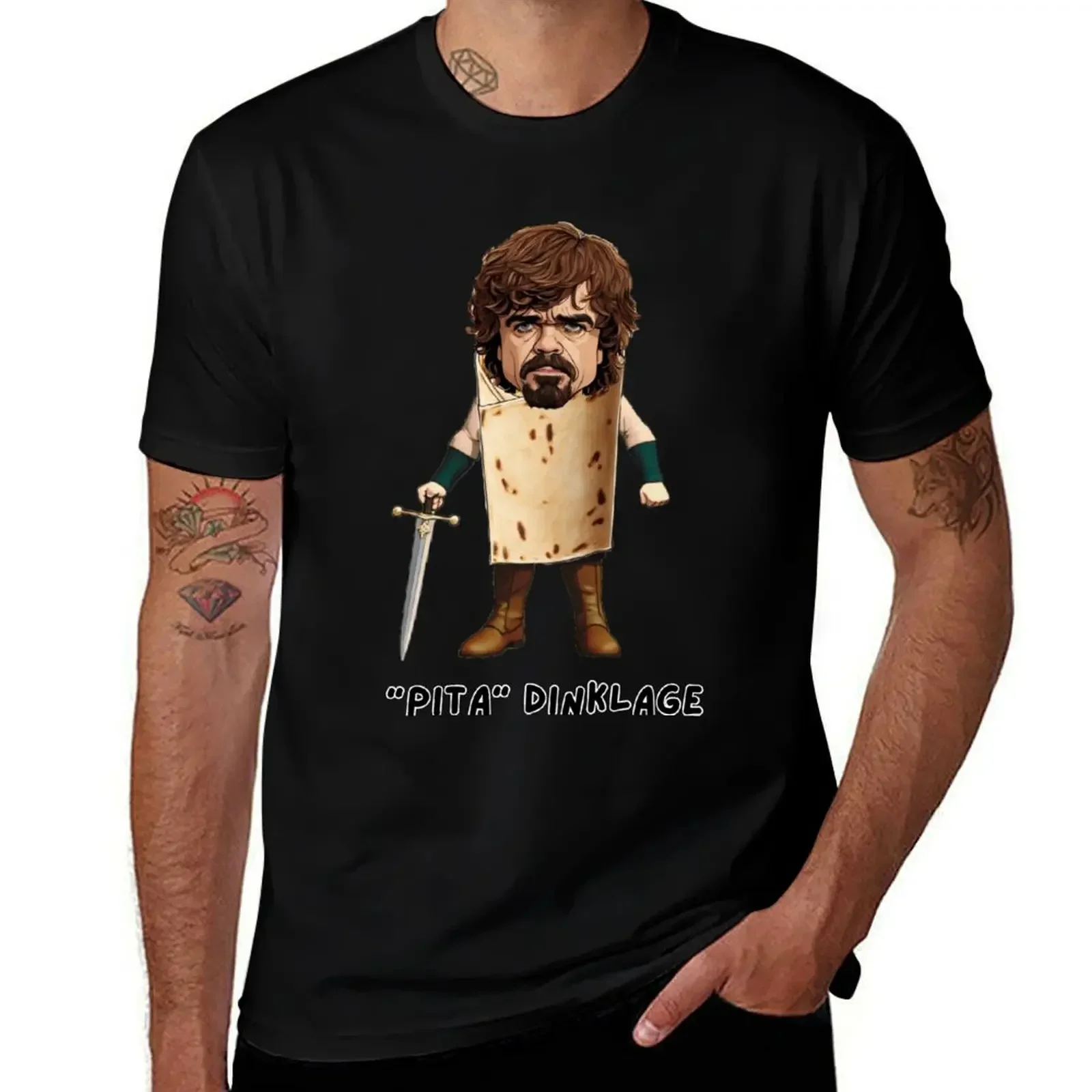Футболка Pita Dinklage футболки с аниме футболка на заказ одежда в стиле для мужчин