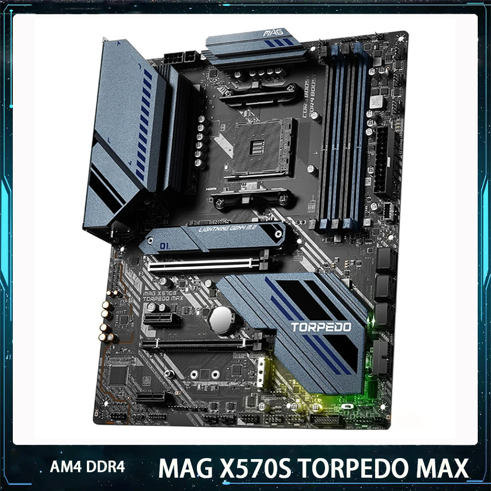 MAG X570S MAX For Msi AMD AM4 DDR4 128G PCI-E 4.0 M.2*2 SATA3 USB3.2 ATX Desktop Motherboard High Quality Fast Ship 
MAG X570S MAX For Msi AMD AM4 DDR4 128G PCI-E 4.0 M.2*2 SATA3 USB3.2 ATX Desktop Motherboard High Quality Fast Ship
