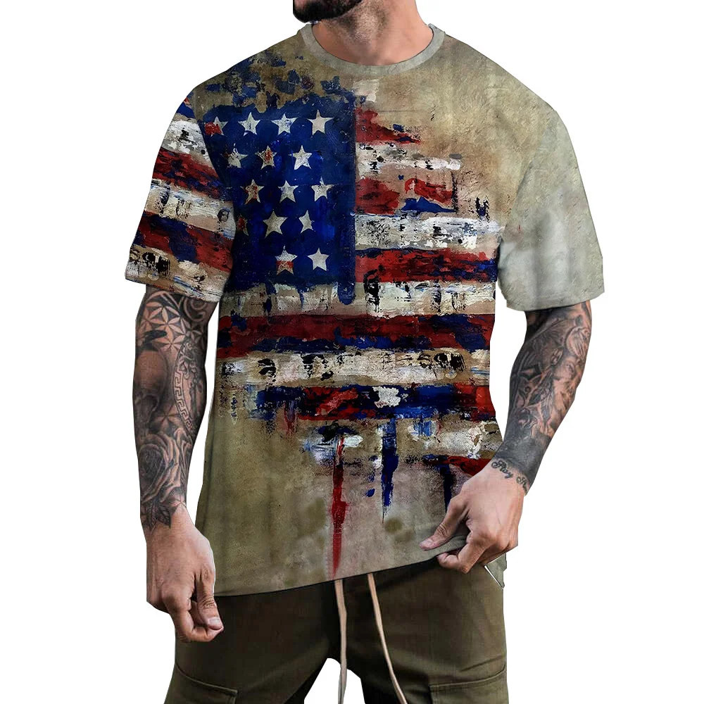 Camiseta с принтом bandera en 3D для hombre, camisa de cuello Round Do de gran tamaolo, holgadable, transpirable, para todos 
Camiseta с принтом bandera en 3D для hombre, camisa de cuello Round Do de gran tamaolo, holgadable, transpirable, para todos
