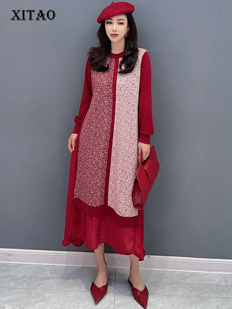 XITAO платье с круглым вырезом и длинными рукавами, свободное платье в стиле пэчворк, модное, повседневное, уличное, Трендовое, осень 2023, Новое Женское платье DMJ2766
XITAO платье с круглым вырезом и длинными рукавами, свободное платье в стиле пэчворк, модное, повседневное, уличное, Трендовое, осень 2023, Новое Женское платье DMJ2766