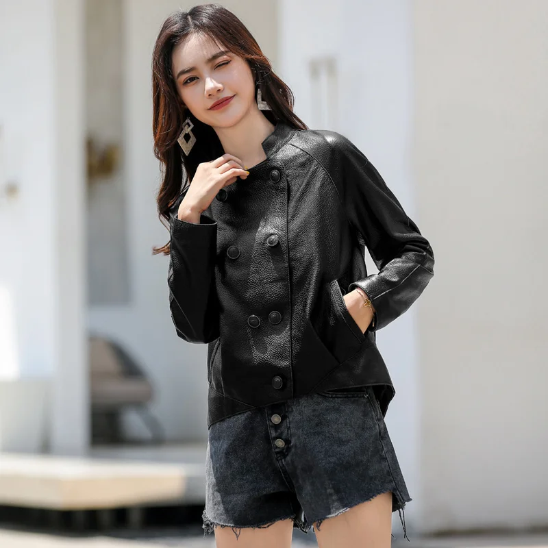 2023Leather jacket,100% Sheepskin Leather Women's Coats Genuine Leather Jackets for Women Motorcycle Female Jacket Chaqueta Cuer
2023Leather jacket,100% Sheepskin Leather Women's Coats Genuine Leather Jackets for Women Motorcycle Female Jacket Chaqueta Cuer
