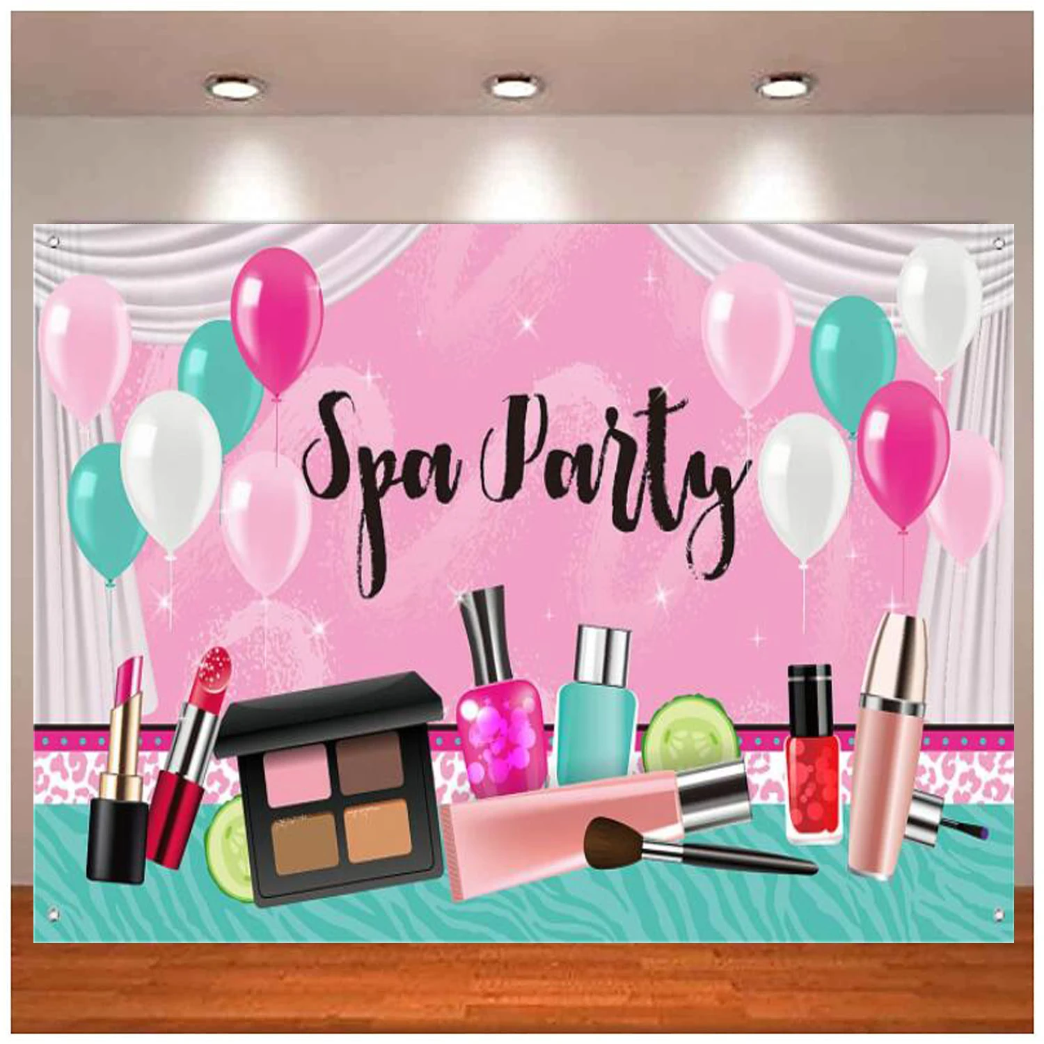 Girl Spa Party Photography Backdrop Sweet Pink Princess Makeup Birthday Background Spa Theme Photo Booth Banner Decoration
Girl Spa Party Photography Backdrop Sweet Pink Princess Makeup Birthday Background Spa Theme Photo Booth Banner Decoration