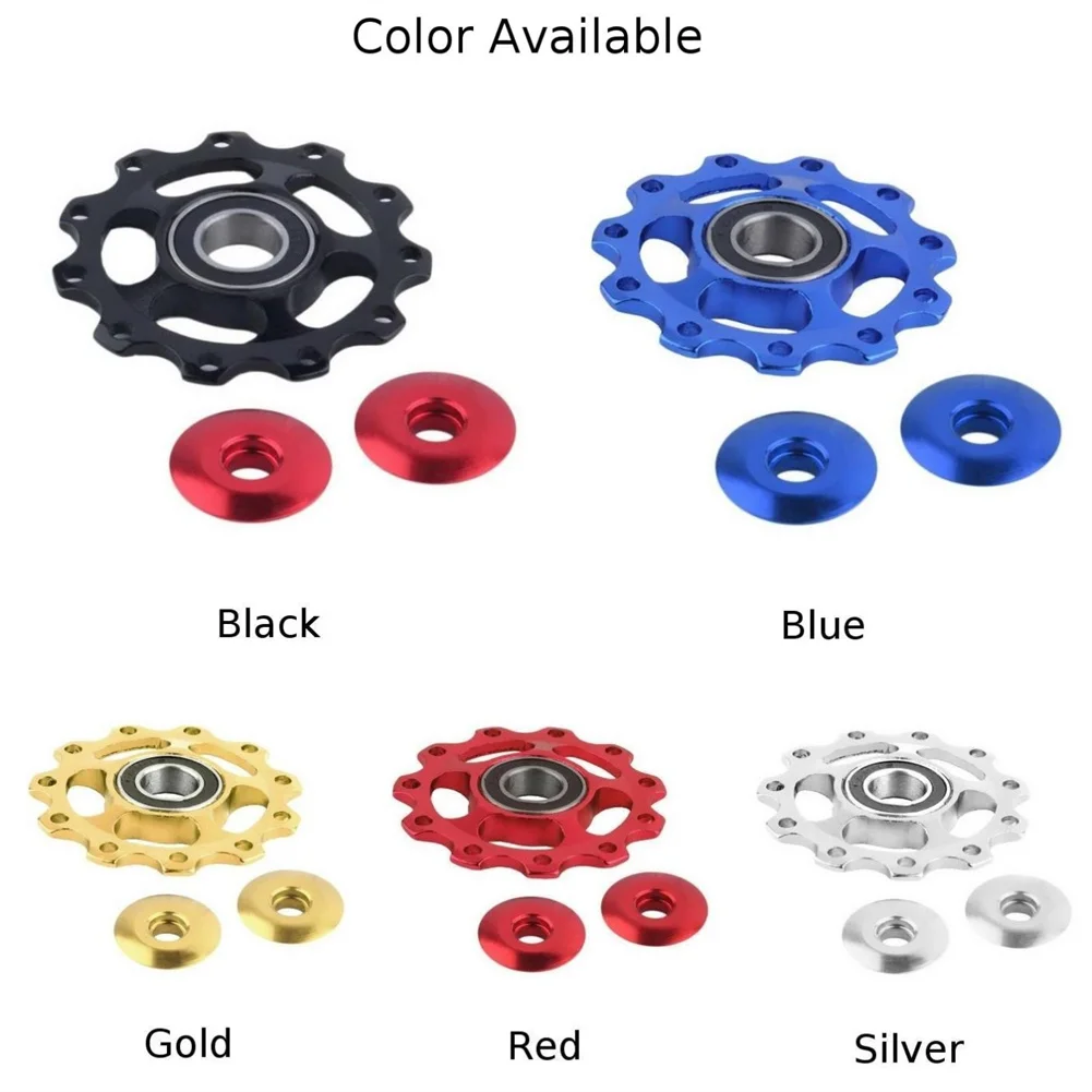 11T MTB Bicycle Rear Derailleur Jockey Wheel Aluminum Gear Guide Pulley CNC Bike Guide Roller Idler Cycling Accessories
11T MTB Bicycle Rear Derailleur Jockey Wheel Aluminum Gear Guide Pulley CNC Bike Guide Roller Idler Cycling Accessories