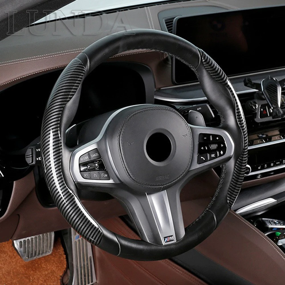 Car Steering Wheel Cover Carbon Fiber For BMW F10 F12 E36 E46 E39 E60 E90 E92 X1 X2 X3 X4 X5 X6 38cm 15Inch Steering Wheel Cover
Car Steering Wheel Cover Carbon Fiber For BMW F10 F12 E36 E46 E39 E60 E90 E92 X1 X2 X3 X4 X5 X6 38cm 15Inch Steering Wheel Cover