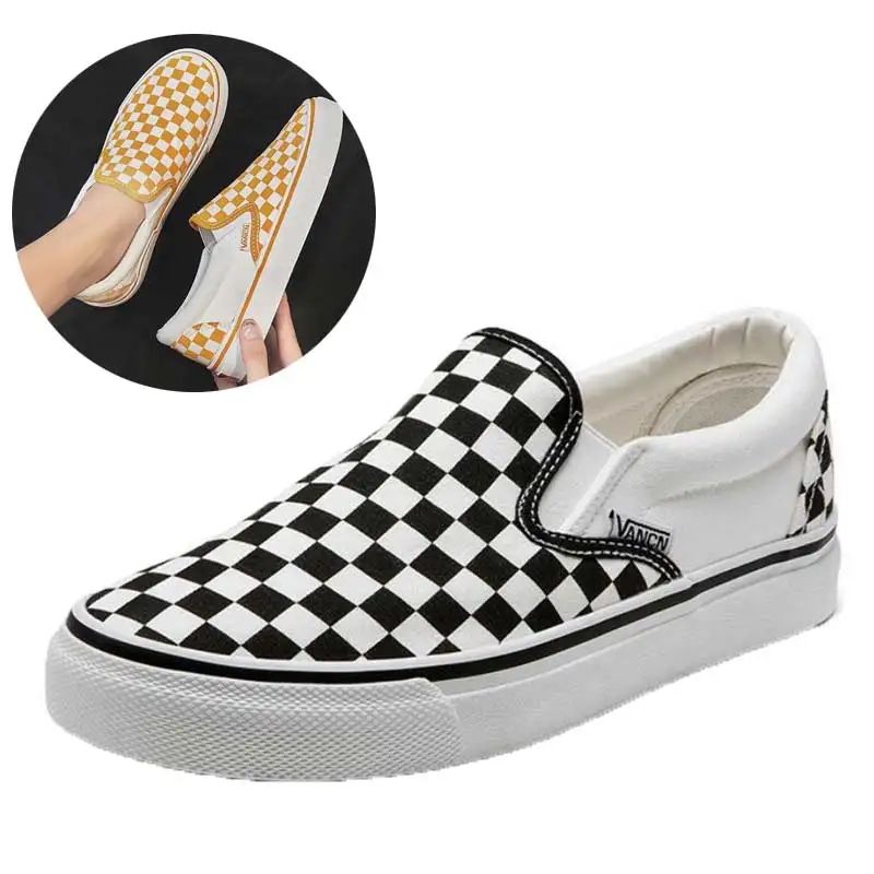 Slip On Flat Canvas Shoes Women Checkered Vulcanize Shoes 2022 Black White Plaid Female Casual Loafers Ladies Lazy Shoes
Slip On Flat Canvas Shoes Women Checkered Vulcanize Shoes 2022 Black White Plaid Female Casual Loafers Ladies Lazy Shoes