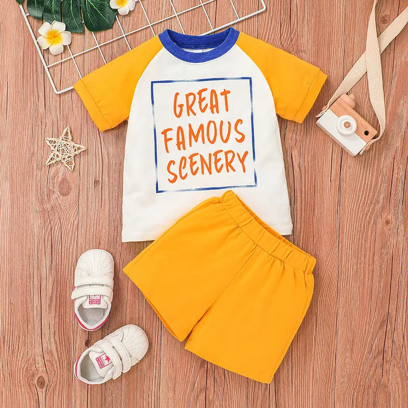 Summer Clothes for Boys 2022 New Fashion Letter Short Sleeved T-shirts Tops and Shorts 2PCS Infant Outfits Kids Bebes Tracksuits
Summer Clothes for Boys 2022 New Fashion Letter Short Sleeved T-shirts Tops and Shorts 2PCS Infant Outfits Kids Bebes Tracksuits