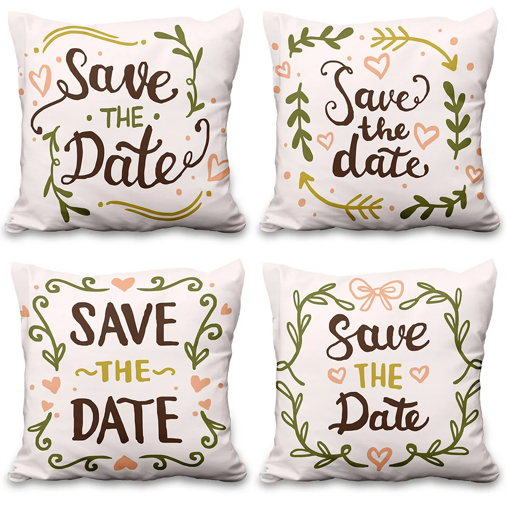 40x40cm White Polyester Pillowcase Sofa Cushion Cover Home Decor Decoration Throw Pillows Decorative Save The Date
40x40cm White Polyester Pillowcase Sofa Cushion Cover Home Decor Decoration Throw Pillows Decorative Save The Date