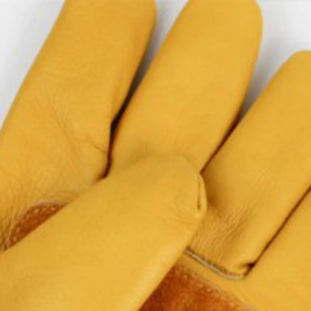 Yellow Leather Gardening Gloves Professional Thorn Proof Gauntlets Safety Garden Mechanic Protective Gloves Security Work Glove
Yellow Leather Gardening Gloves Professional Thorn Proof Gauntlets Safety Garden Mechanic Protective Gloves Security Work Glove