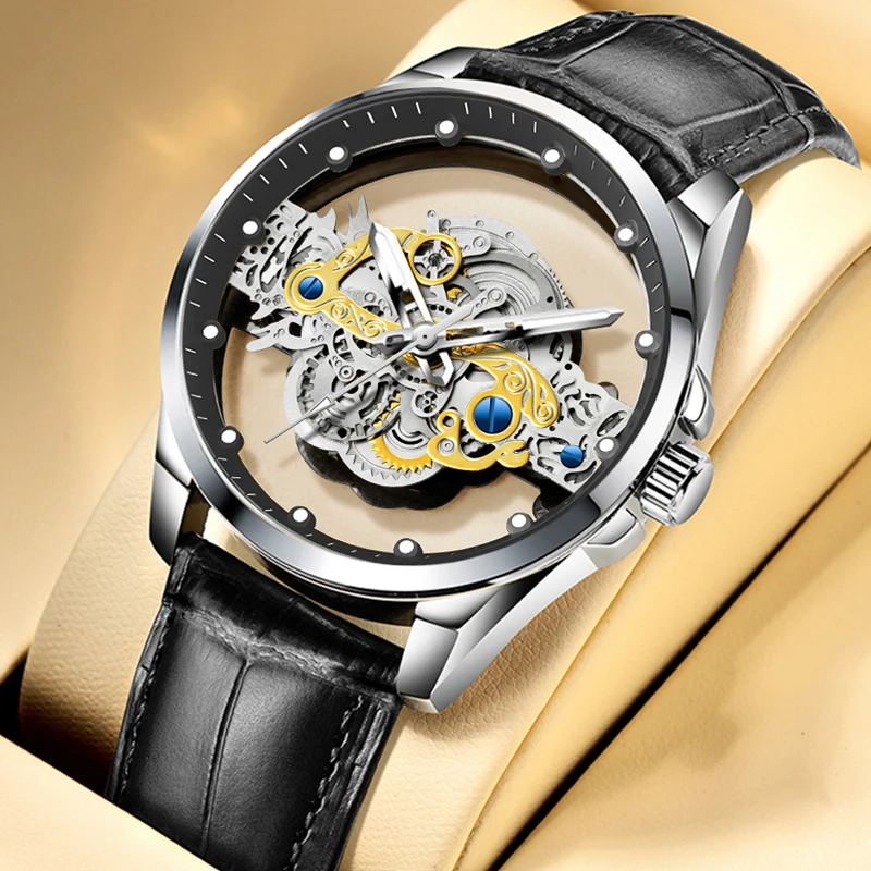 UNRAION Wristwatch Double Hollow Automatic Machine Stainless Steel Men Watch Non-mechanical Quartz Movement Tourbillon Watch for
UNRAION Wristwatch Double Hollow Automatic Machine Stainless Steel Men Watch Non-mechanical Quartz Movement Tourbillon Watch for