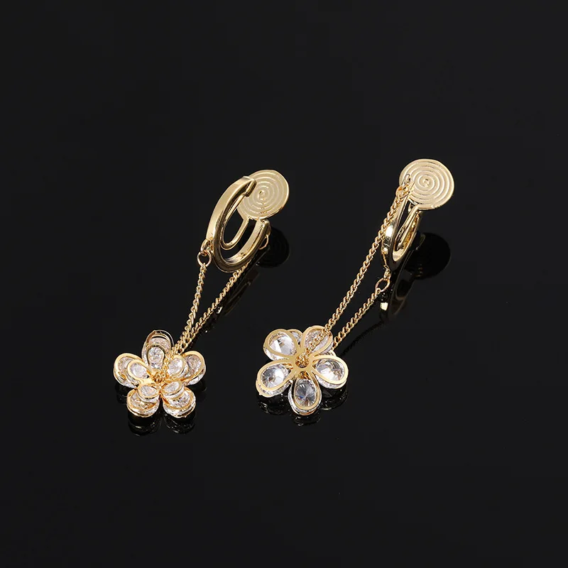 Fashion Mosquito Coil Plate Ear Clips No Ear Holes Earrings Fairy Zircon Flower Earrings Sweet Cool Tassel Earrings Wholesale
Fashion Mosquito Coil Plate Ear Clips No Ear Holes Earrings Fairy Zircon Flower Earrings Sweet Cool Tassel Earrings Wholesale