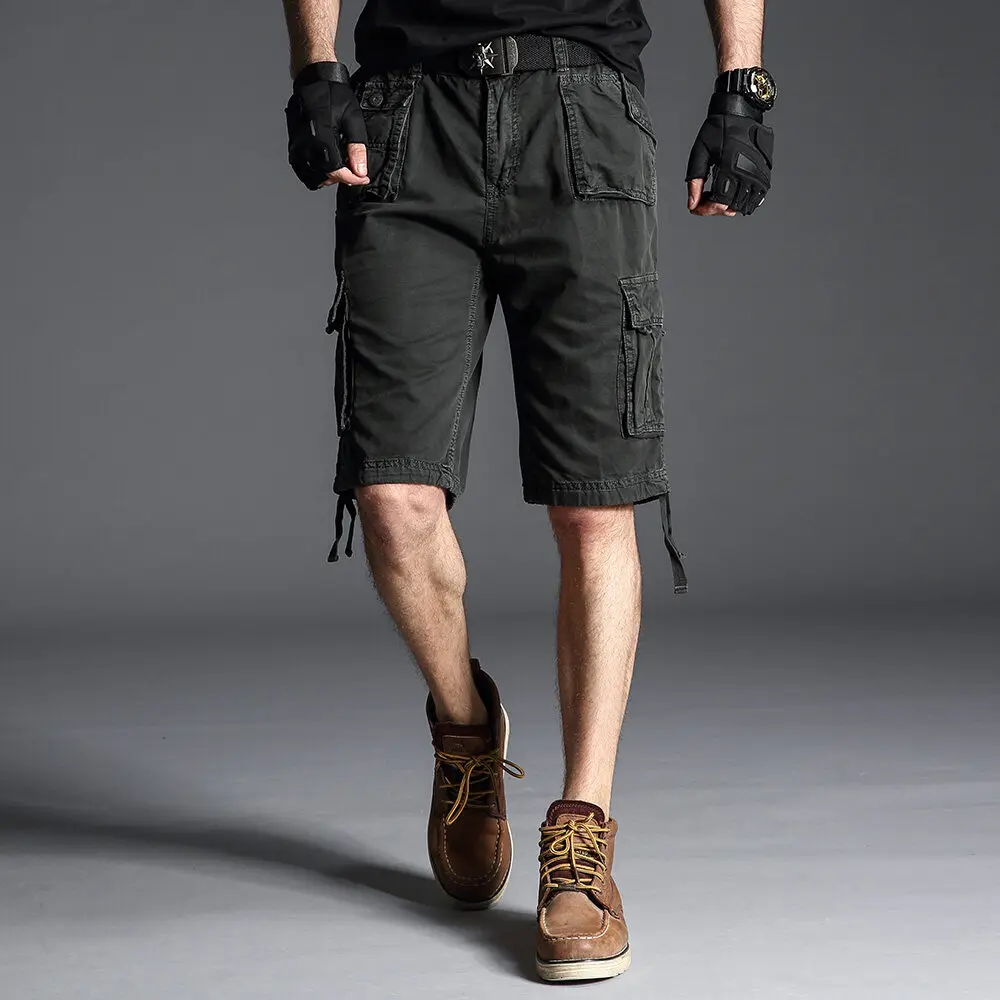 cargo shorts men Summer Cotton Cargo Shorts Mens Loose Work Casual Outdoor shorts Military Short Pants Multi Pocket Hot breeches 
cargo shorts men Summer Cotton Cargo Shorts Mens Loose Work Casual Outdoor shorts Military Short Pants Multi Pocket Hot breeches
