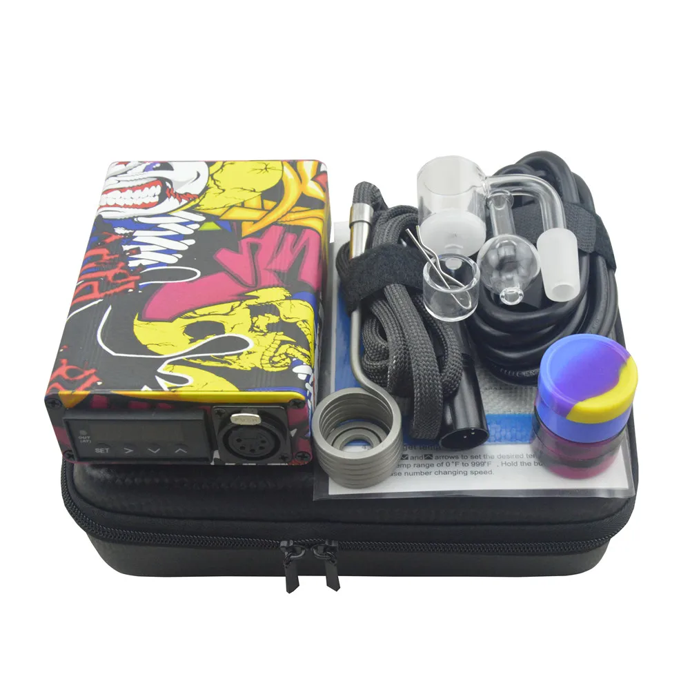 Yellow Graffiti 25mm Quartz Enail Dab Kit with Electric Digital PID Controller Heater Coil 14mm Male Joint E-Banger and Carb Cap
Yellow Graffiti 25mm Quartz Enail Dab Kit with Electric Digital PID Controller Heater Coil 14mm Male Joint E-Banger and Carb Cap