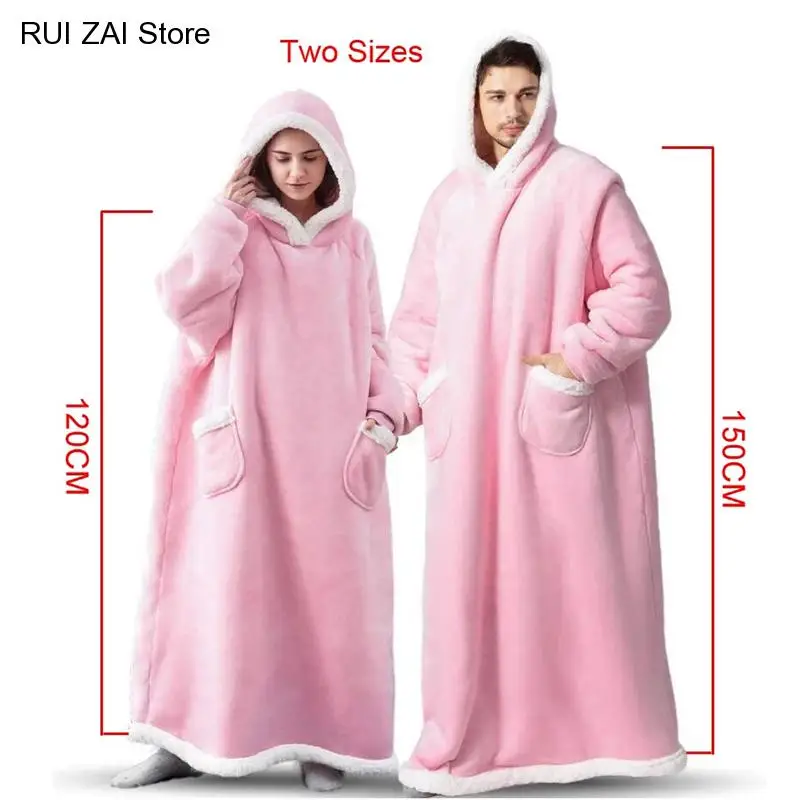 Теплые толстовки большого размера, супердлинное фланелевое одеяло с рукавами, зимние свитшоты, женский и мужской пуловер, флисовые одеяла для ТВ
Теплые толстовки большого размера, супердлинное фланелевое одеяло с рукавами, зимние свитшоты, женский и мужской пуловер, флисовые одеяла для ТВ