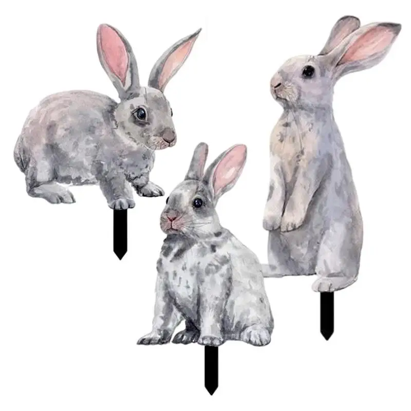 3pcs Rabbit Garden Art For Easter Decorations Outdoor Acrylic Bunny Stake Gray Bunny Rabbit Garden Stake Yard
3pcs Rabbit Garden Art For Easter Decorations Outdoor Acrylic Bunny Stake Gray Bunny Rabbit Garden Stake Yard