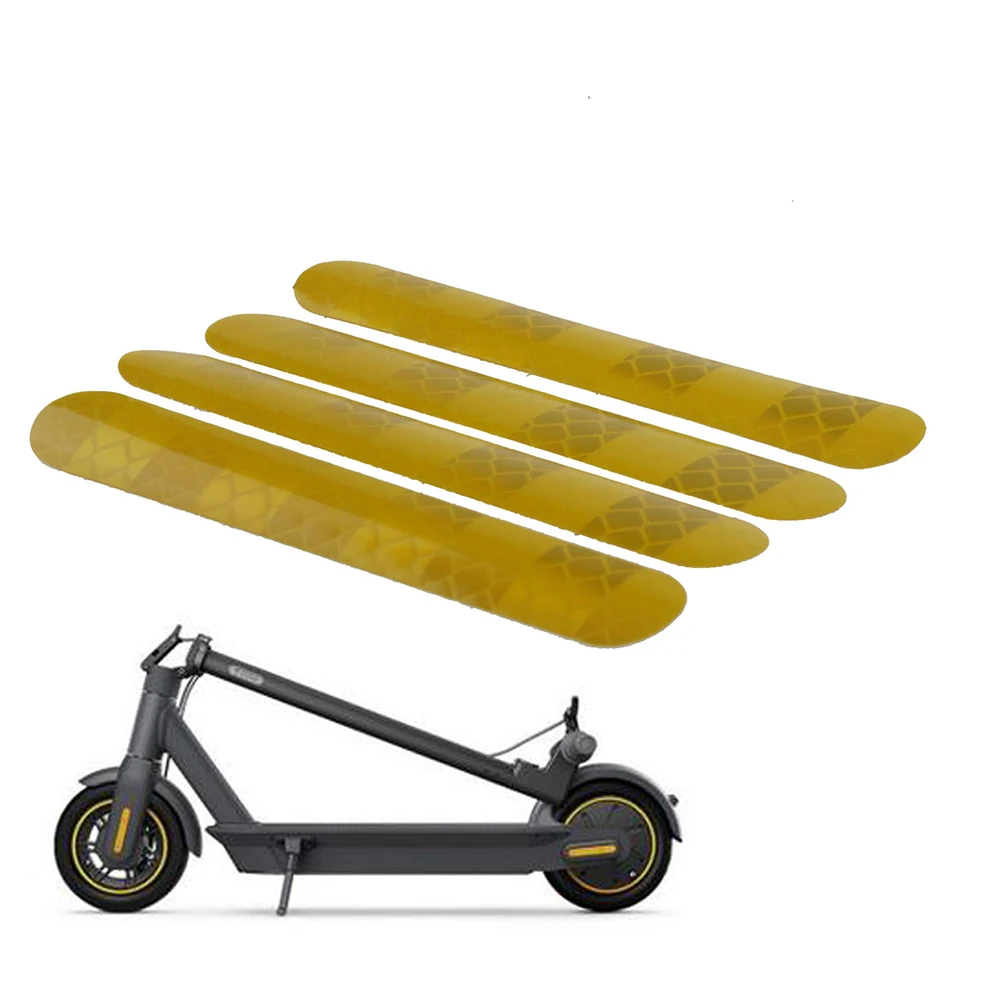 Reflective Stickers On Font And Rear Fork For Max G30 Electric Scooter Enlarged Reflective Strips 8cm X 5cm X 0.1cm Yellow/Red
Reflective Stickers On Font And Rear Fork For Max G30 Electric Scooter Enlarged Reflective Strips 8cm X 5cm X 0.1cm Yellow/Red