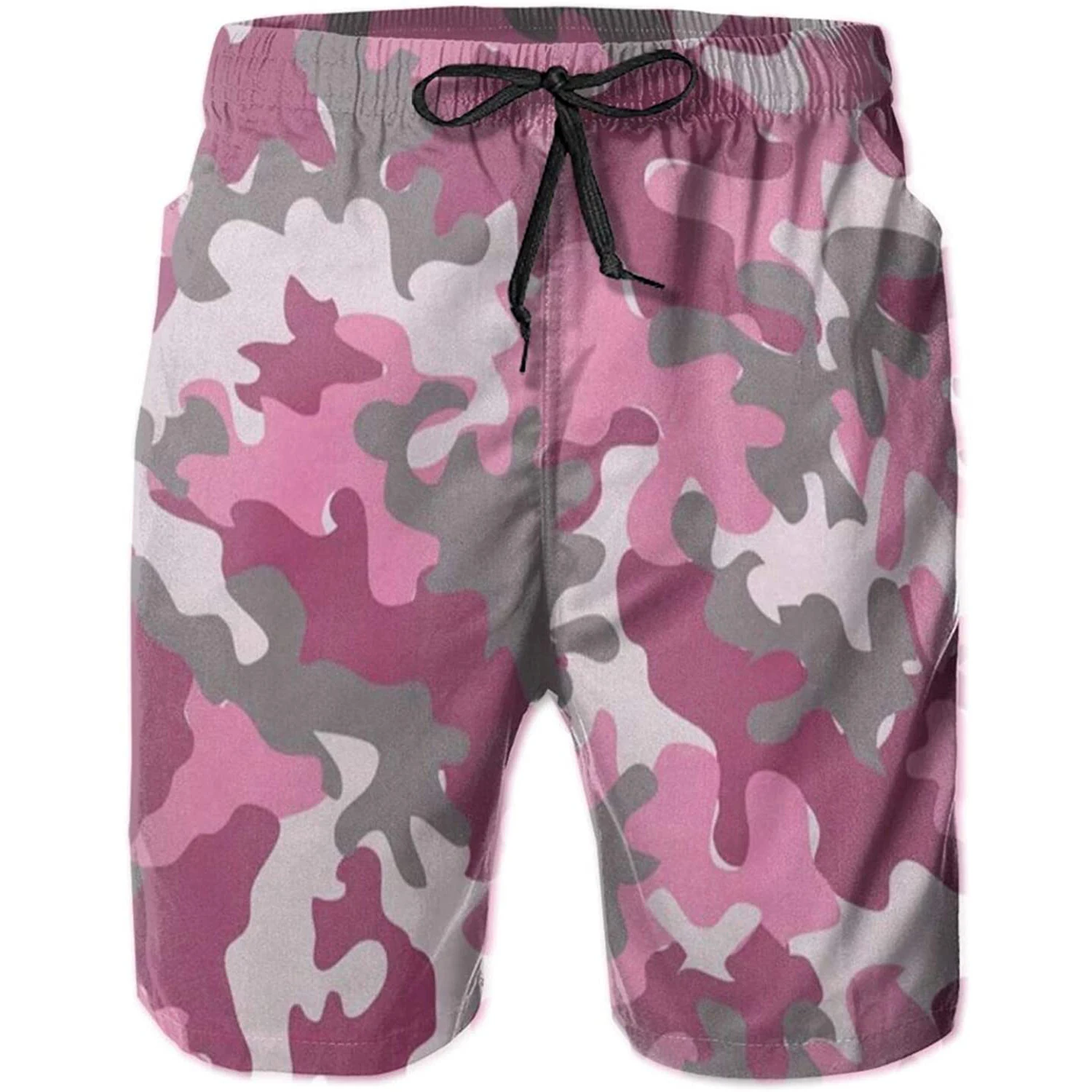 Mens Shorts Pink Color Camouflage Girly Camo Men's Sportwear Quick Dry Board Shorts with Mesh Liner and 3 Pockets
Mens Shorts Pink Color Camouflage Girly Camo Men's Sportwear Quick Dry Board Shorts with Mesh Liner and 3 Pockets