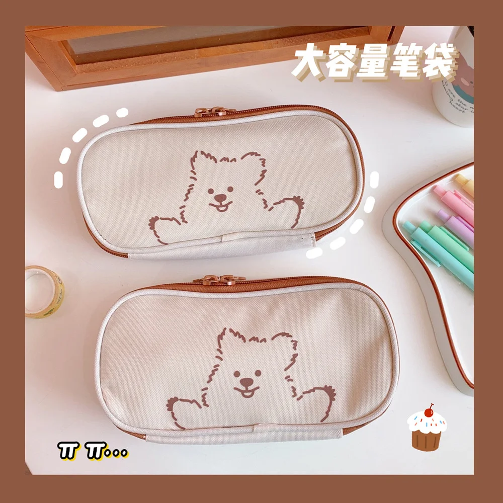 Large-capacity Zipper Pencil Bags Girl Heart Cute Cartoon Bag Squirrel Pencil Case Student Stationery Bag Storage Bag
Large-capacity Zipper Pencil Bags Girl Heart Cute Cartoon Bag Squirrel Pencil Case Student Stationery Bag Storage Bag