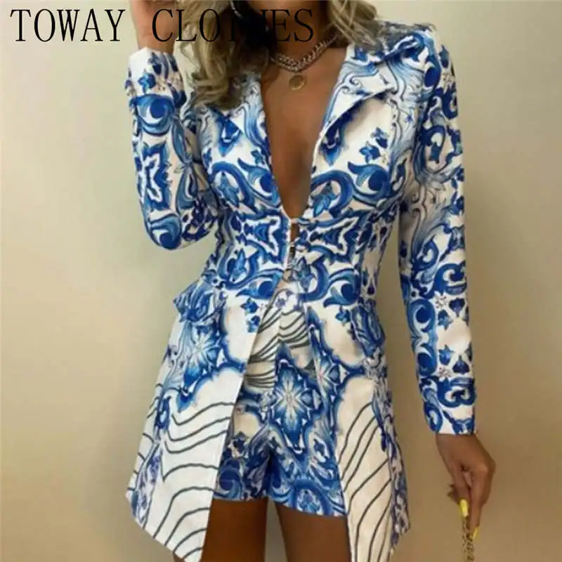 Baroque Print Long Sleeve Blazer & Shorts Set 2022 Spring Summer Elegant Party Wear Two Piece Suit
Baroque Print Long Sleeve Blazer & Shorts Set 2022 Spring Summer Elegant Party Wear Two Piece Suit