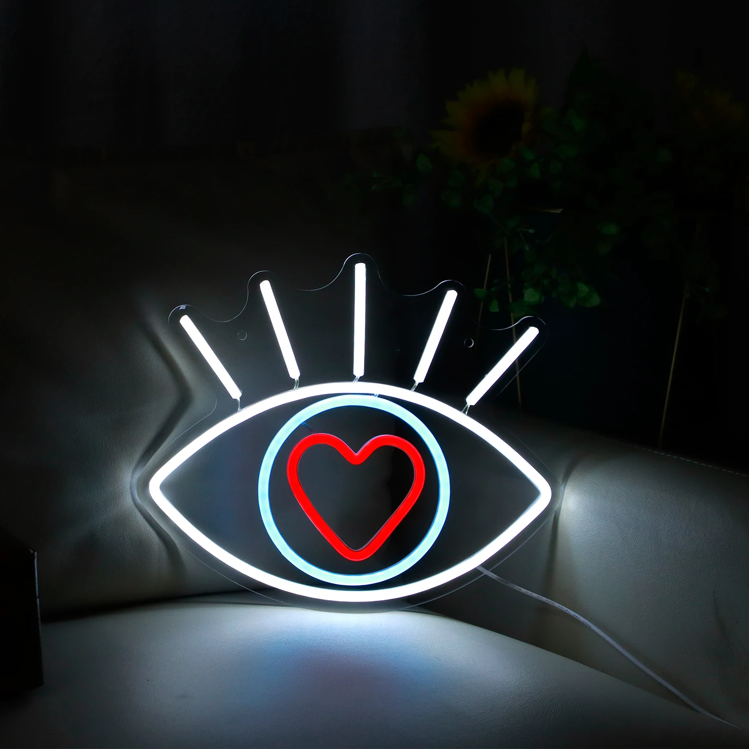 Evil Eye Neon Sign USB Powered for Room Decor, LED Neon Light Sign Dimmable Neon Heart Sign for Kids Bedroom Wall Art Wedding
Evil Eye Neon Sign USB Powered for Room Decor, LED Neon Light Sign Dimmable Neon Heart Sign for Kids Bedroom Wall Art Wedding
